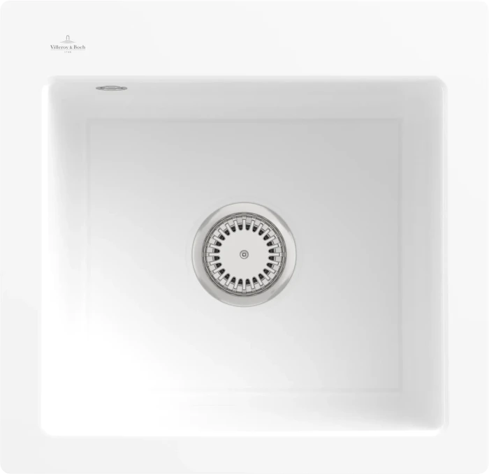 Villeroy & Boch Subway 50 S flat flächenbündig Becken mittig weiß alpin
