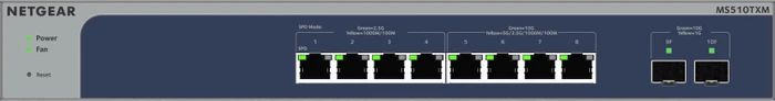 Netgear MS510 Desktop 10G Smart Switch, 8x RJ-45, 2x SFP+