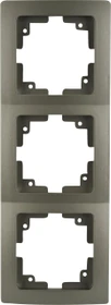 uniTEC MONACO Serie 204 Abdeckrahmen 3-fach, platin