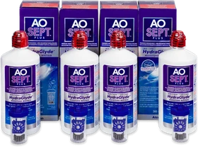Alcon Aosept Plus HydraGlyde Linsenreiniger, 1.44l (4x 360ml)