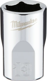 Milwaukee Four Flat Außensechskant Steckschlüssel 3/8", 13x28mm, 1 Stück