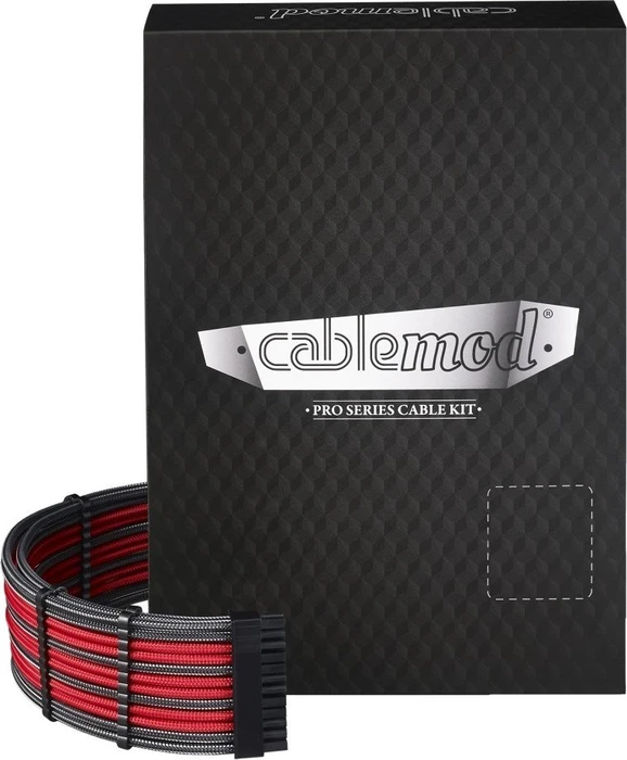 CableMod PRO ModMesh RT-Series Cable Kit, ROG Thor/XP2/XP3/KM3/FL2, carbon/rot