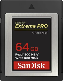 SanDisk Extreme PRO R1500/W800 CFexpress 2.0 Type B 64GB