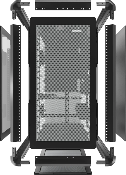 Cooler Master MasterFrame 500 Mesh, schwarz, Glasfenster