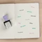 trodat Creative Mini Handstempel mit 12 Abdrucken "Bullet Journal" inkl. 3-farbigem Kissen, 30x5mm, pastell lila, 2er-Set Vorschaubild