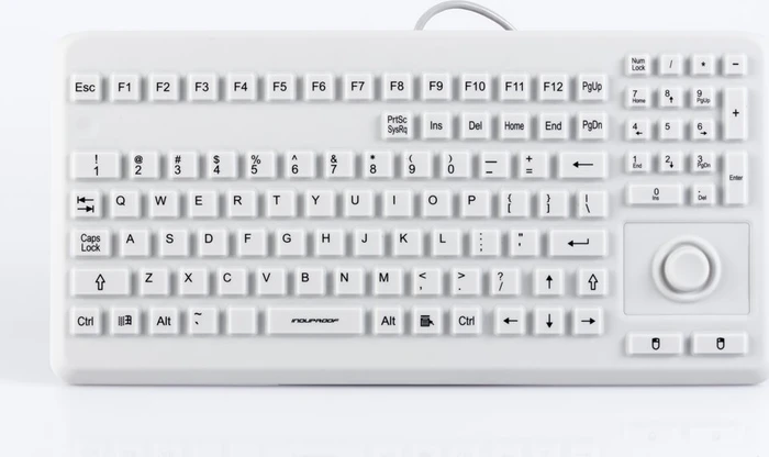 GETT KG17203 InduProof Advanced mit Mousebutton grau, PS/2 & USB, DE