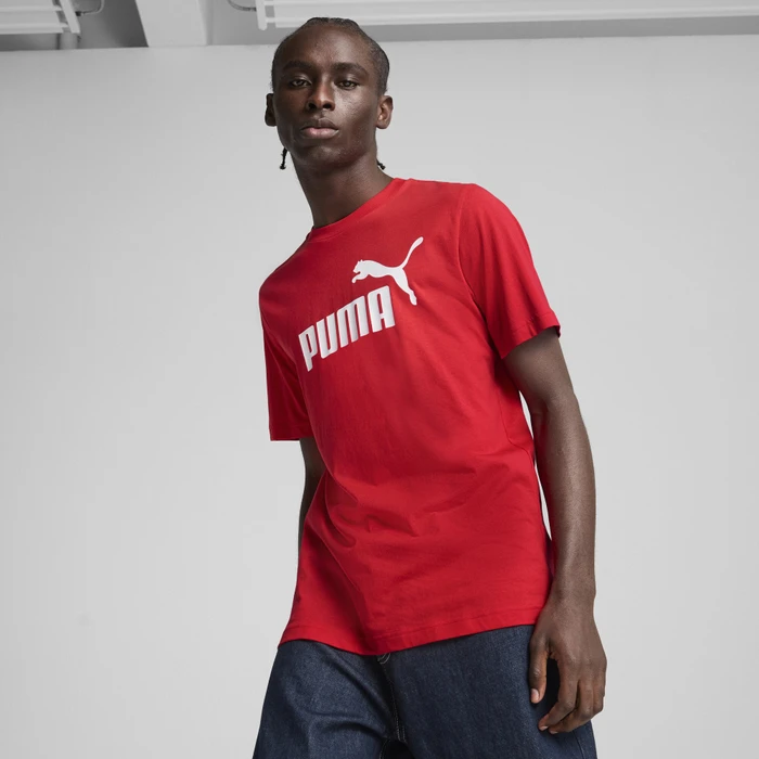 Puma Essentials No.1 Logo T-Shirt kurzarm for all time red