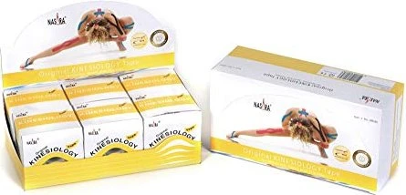 Nasara Kinesiology Tape Rolle 5cm x5m gelb