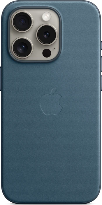 Apple Feingewebe Case mit MagSafe für iPhone 15 Pro pazifikblau