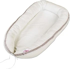 Babybay Piqué Kuschelnest sterne ivory