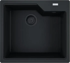 Franke Urban UBG 610-56 Einbau Becken mittig mit Drehknopf black matt