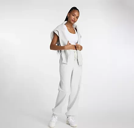 New Balance Athletics French Terry Trainingshose lang ash heather (Damen)