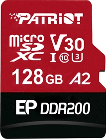 Patriot EP Series DDR200 R160/W120 128GB, UHS-I U3, A2, Class 10
