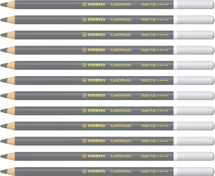 STABILO CarbOthello Kreidestift kaltgrau 3k, 12er-Pack