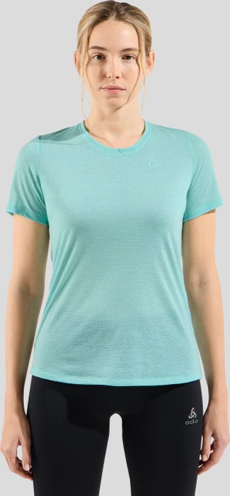 Odlo Active 365 Linencool Funktionsshirt kurzarm aqua haze melange (Damen)