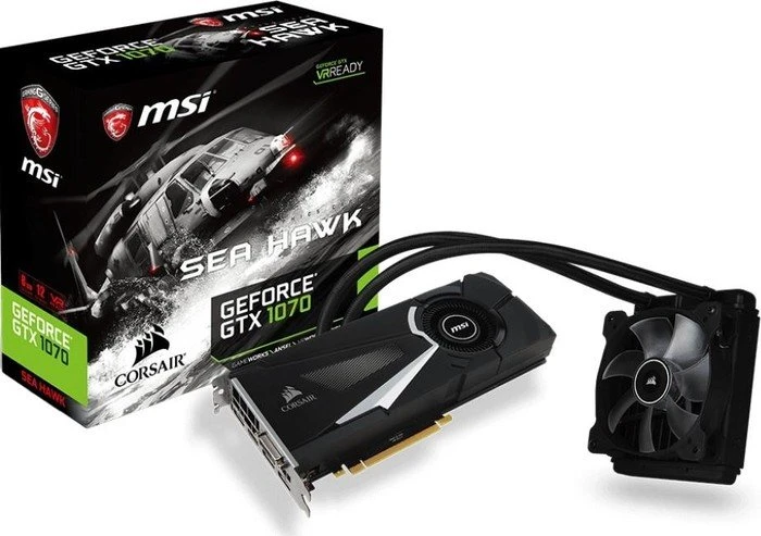 MSI GeForce GTX 1070 Sea Hawk X, 8GB GDDR5, DVI, HDMI, 3x DP