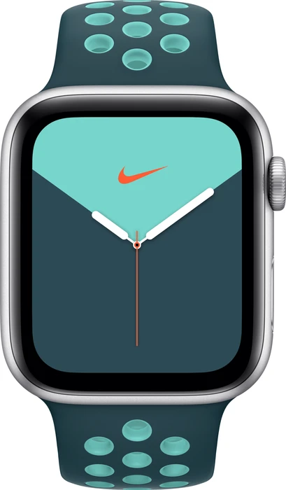 Apple Nike Sportarmband Regular für Apple Watch 44mm Midnight Turquoise/Aurora Green