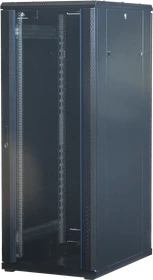 Rockstable 19" Serverschrank 32HE, Sicherheitsglastür, IP2X, schwarz, 800mm tief