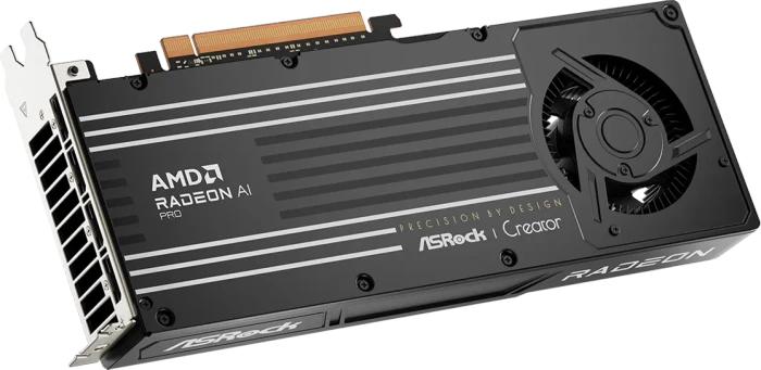 ASRock Radeon AI PRO R9700 Creator 32GB, R9700 CT 32G, 32GB GDDR6, 4x DP