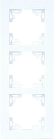 uniTEC MELBOURNE Serie 702 Abdeckrahmen 3-fach, ultraweiß