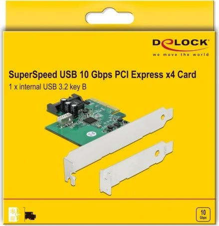 DeLOCK intern 20-Pin Key-B USB 3.1, PCIe 3.0 x4