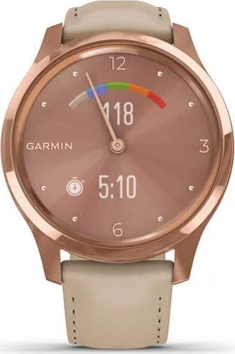 Garmin vivomove Luxe Aktivitäts-Tracker light sand/18k rose gold