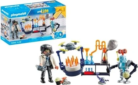 playmobil City Life Forscher mit Robotern