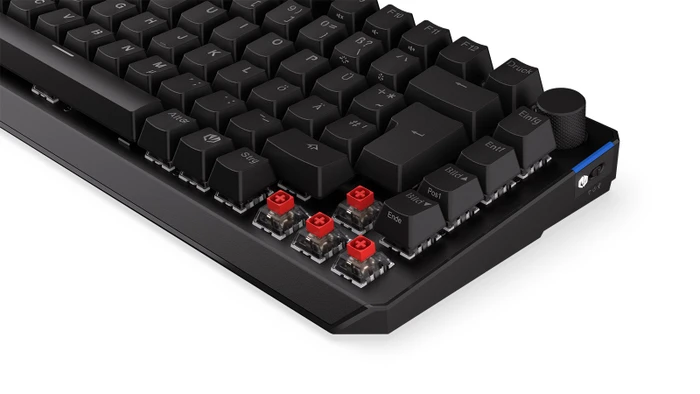 Endorfy Thock 75% Wireless, PBT, LEDs RGB, hot-swap, Kailh Box RED, USB/Bluetooth, DE