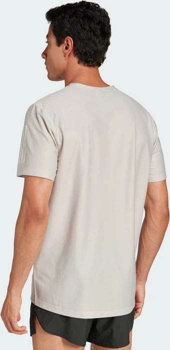 adidas Own the Run Laufshirt kurzarm beige (Herren)