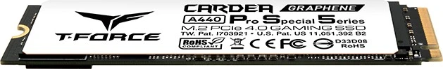 TeamGroup T-Force Cardea Graphene A440 Pro Special 5eries 4TB, M.2 2280 / M-Key / PCIe 4.0 x4, Kühlkörper