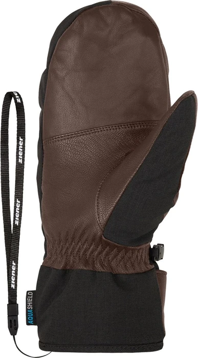 Ziener Gettero AS AW Mitten Skihandschuhe dark brown (Herren)