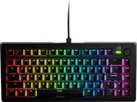 Glorious GMMK 3 75% Pre-built Gaming Keyboard, schwarz, LEDs RGB, Glorious Fox MX, USB, US (GLO-KB-GMMK3-75-PB-FOX-W-BLK-US)