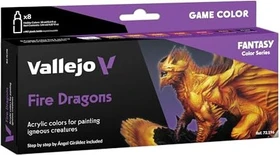 Vallejo Game Color Fantasy Color Series Fire Dragons Farbset, 8-tlg.