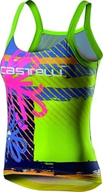 Castelli UPF 0- Trikot ärmellos pink fluo flower (Damen)