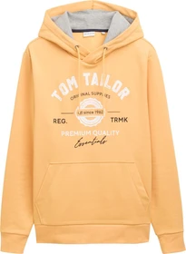 Tom Tailor Logo-Print Hoodie peachy orange (Herren)