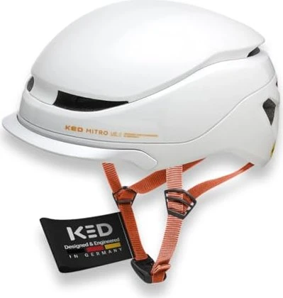 KED Mitro UE-1 Helm light grey/orange matt