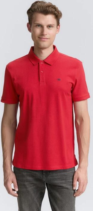 Tom Tailor Piqué Poloshirt kurzarm samba red (Herren)
