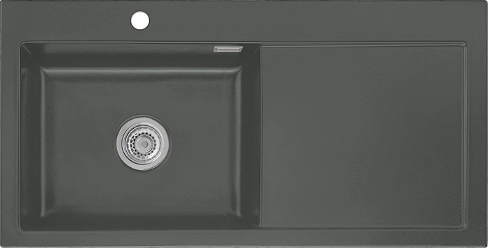 systemceram Mera 100 SL F Einbau Becken links lava