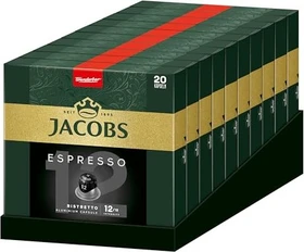 Jacobs Espresso 12 Ristretto Kaffeekapseln, 200 Stück (10x 20 Stück)