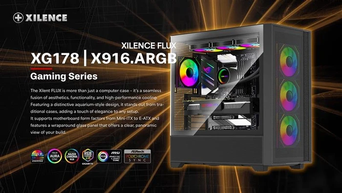 Xilence Xilent Flux X916.ARGB, Glasfenster