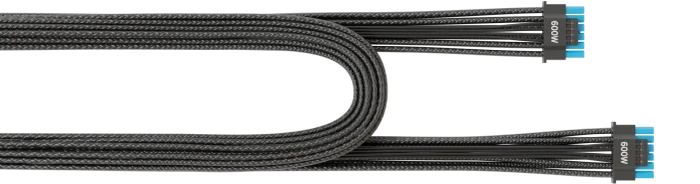 Seasonic 12V-2x6 Kabel, natives 12V-2x6 Kabel, 1x 16-Pin PCIe 5.1 Stecker auf 16-Pin PCIe 5.1 Stecker, schwarz, 70cm