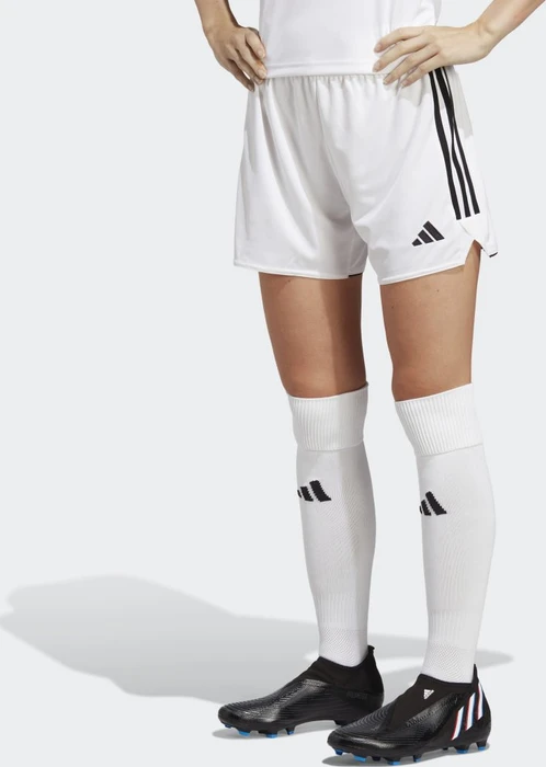 adidas Tiro 23 League Trainingshose kurz weiß/schwarz (Damen)
