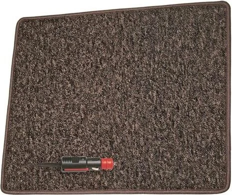 Pro Car Heizteppich mit Antirutschbelag 12V 60x70cm, braun