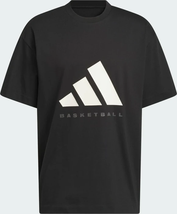 adidas Basketball genderneutral T-Shirt kurzarm black/off white