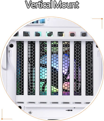 Thermaltake V350 TG ARGB Air Snow Edition, weiß, Glasfenster