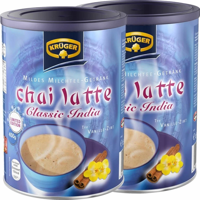 Krüger You Chai Latte Vanille-Zimt Teepulver, 900g (2x 450g)