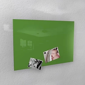 Colours Manufaktur Glas-Magnettafel, Glasboard, gelbgrün, 50x80cm