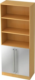 Hammerbacher Schrank 5OH V7700, Chromgriff, buche/silber, Aufbewahrungskombination