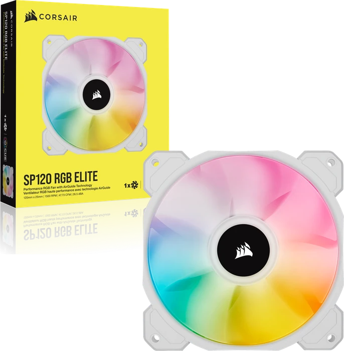Corsair SP Series iCUE SP120 RGB Elite, weiß, 120mm