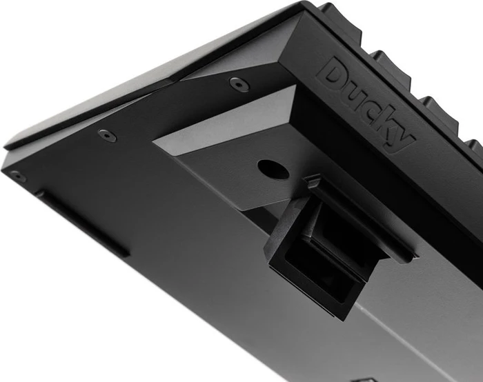 Ducky Shine 7 PBT, LEDs RGB, Blackout Edition, schwarz, MX SILENT RGB RED, USB, US